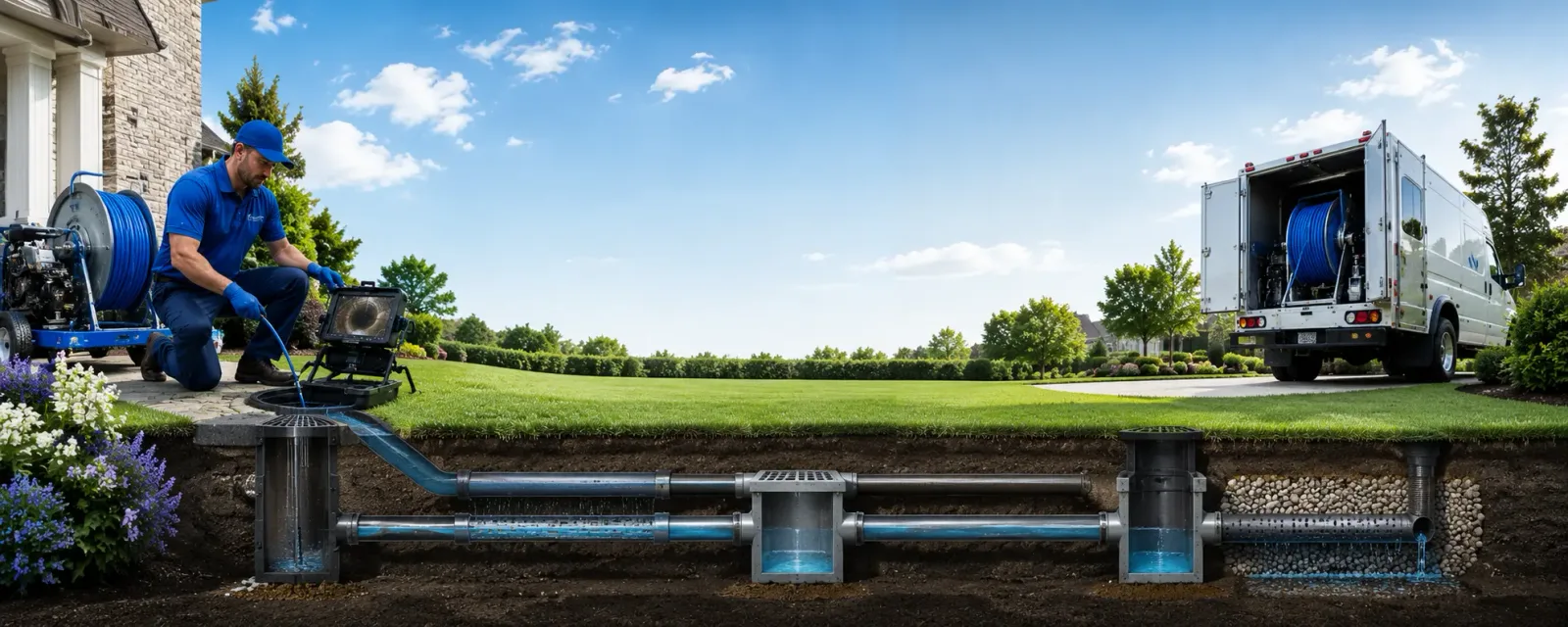 Outdoor drain cleaning information for Quimby, IA